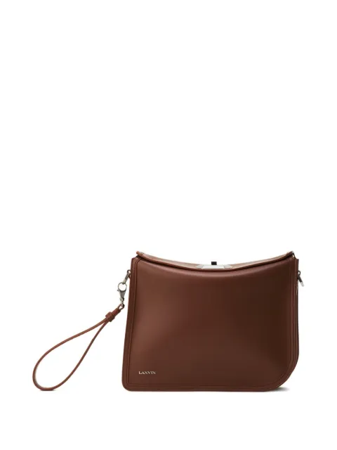 Lanvin leather clutch bag Brown LMBGLPPMSMLEH25