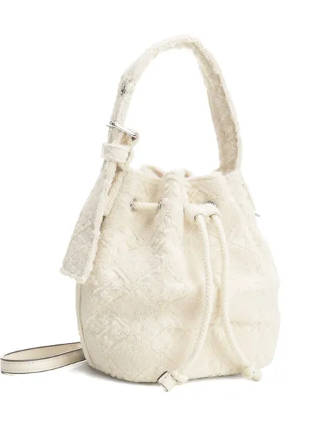 Tory Burch cotton-blend bucket bag Neutrals 169133
