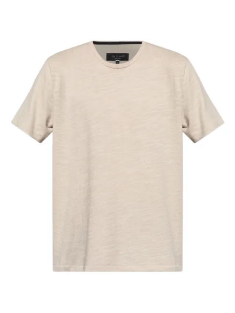 rag & bone mélange-effect cotton T-shirt Neutrals RF3125FT2FM