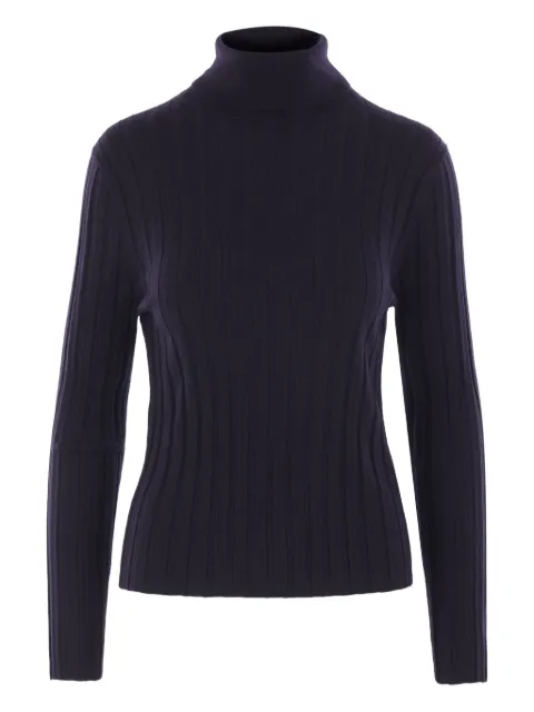 Allude ribbed turtleneck sweater Blue 25564023414
