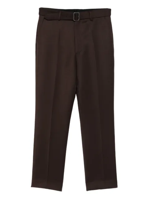 MM6 Maison Margiela belted cotton trousers Brown SH2KA0042M35612