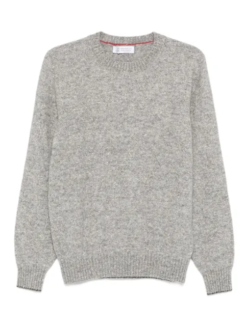 Brunello Cucinelli crew-neck long-sleeve sweater Grey MOH709200CH078