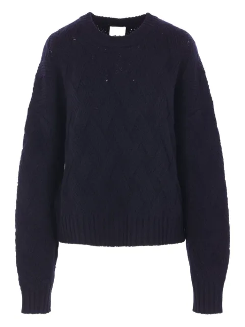 Allude diamond-pattern wool sweater Blue 2551769114
