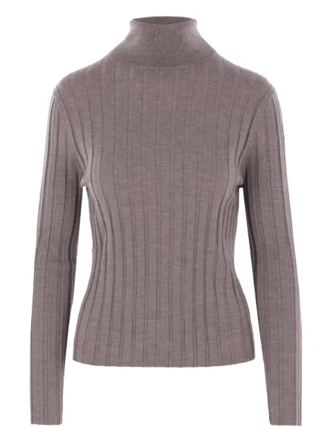 Allude ribbed turtleneck sweater Grey 25564023