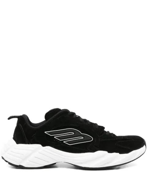 Balenciaga Monday suede-leather sneakers Black 825418WMNSS