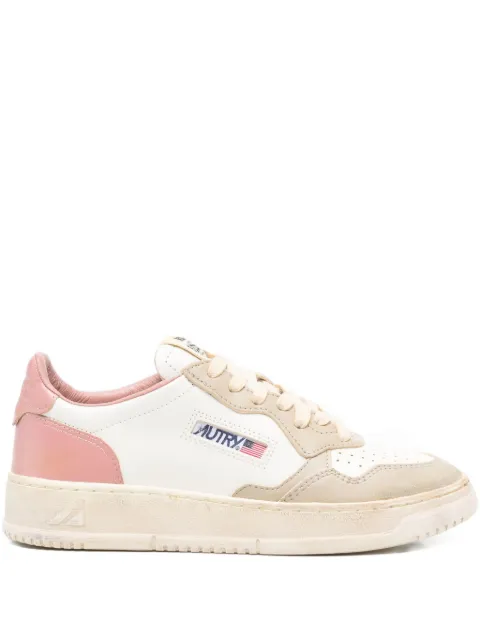 Autry Action leather panelled sneakers Neutrals AVLWSV51