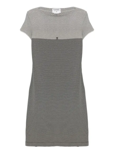 CHANEL Pre-Owned 1997 short-sleeved dress Black 165893