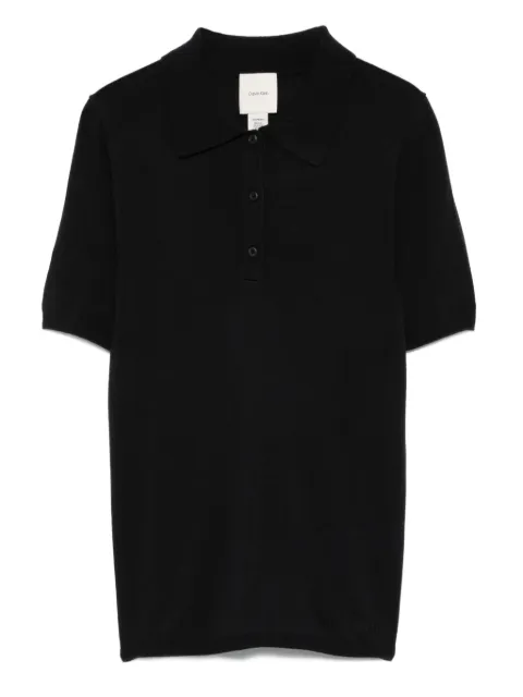 Calvin Klein short-sleeve polo top Black LV044C341G