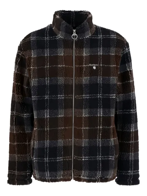 Barbour teddy-cloth check fleece Blue MFL0187TN11