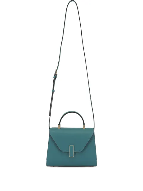 Valextra micro Iside leather tote bag Green WBES0022028LOC99VG