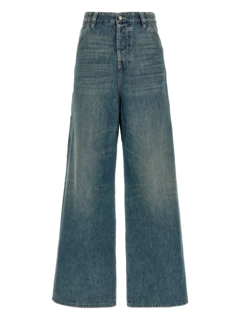 Diesel D-Sire-W used-effect wide-leg jeans Blue A19261068SK