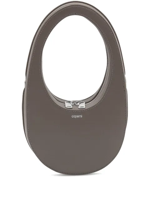 Coperni Swipe oval-frame zip shoulder bag Brown COPBA118F6004