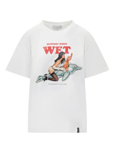 Stella McCartney x Jeff Koons Slippery When Wet T-shirt White 6J01583SQA18