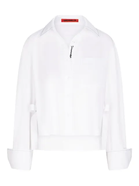 Simon Miller Ayre side-split shirt White W338210608