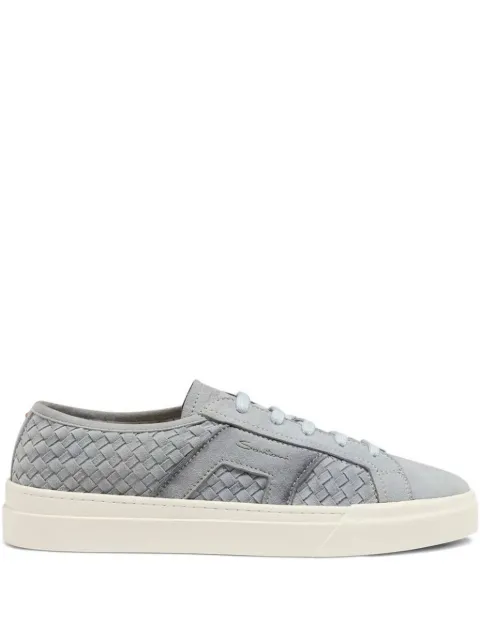 Santoni leather sneakers Grey MBGT22046PNNTCKH
