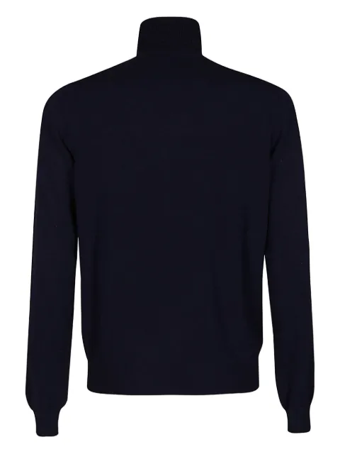Malo turtleneck ribbed sweater Blue UMC004F2Z10E286