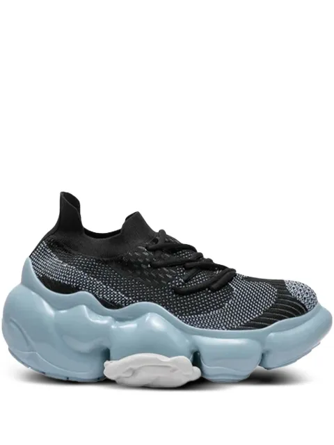 GROUNDS Moopie knitted chunky "Black/Light Blue" sneakers Black 861