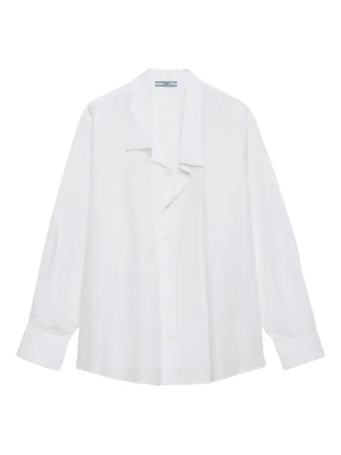 Prada poplin button-fastening shirt White P480ISOOO1XV2