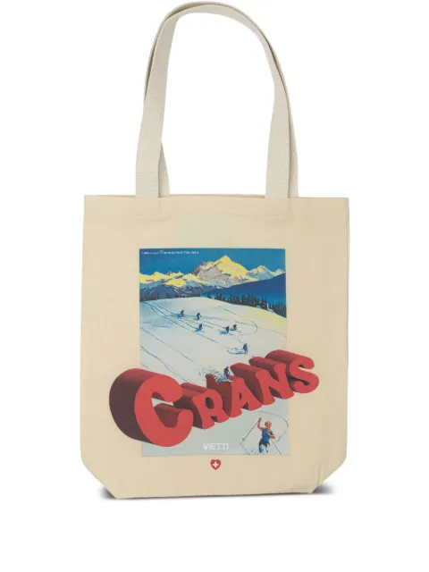 VIETTI MERCHANDISE graphic-print tote bag Neutrals BAGPOSTERCRANS2