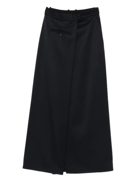 Erika Cavallini wrap-front midi skirt Blue P5WH04