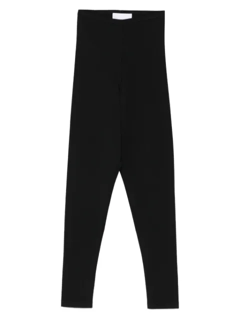 Erika Cavallini ribbed leggings Black P5WF12