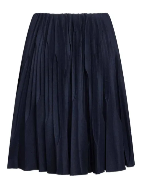 Alaïa pleated midi skirt Blue AA9J2451X078B