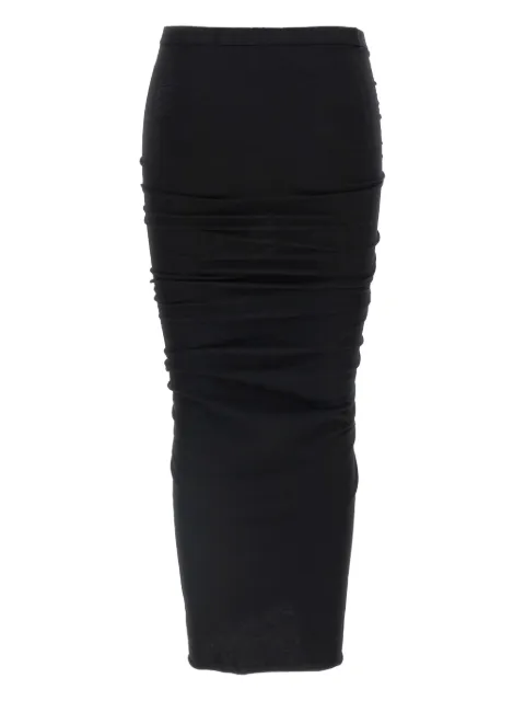 Rick Owens DRKSHDW Edfu elastic-waistband maxi skirt Black DS02E7335RN