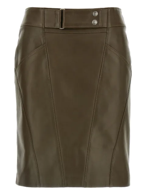 TOM FORD stitched leather pencil skirt Green GCL906LEX379