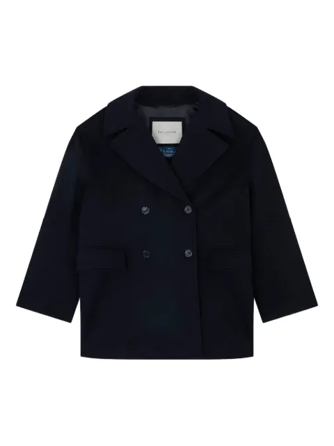 Paul & Shark double-breasted cashmere coat Blue 15352010050