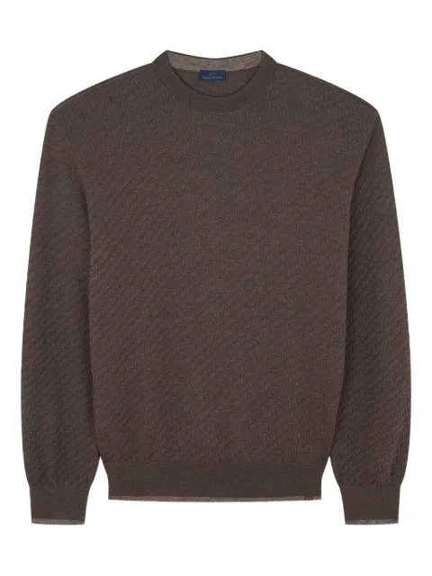 Paul & Shark crew-neck wool sweater Brown 15311041365