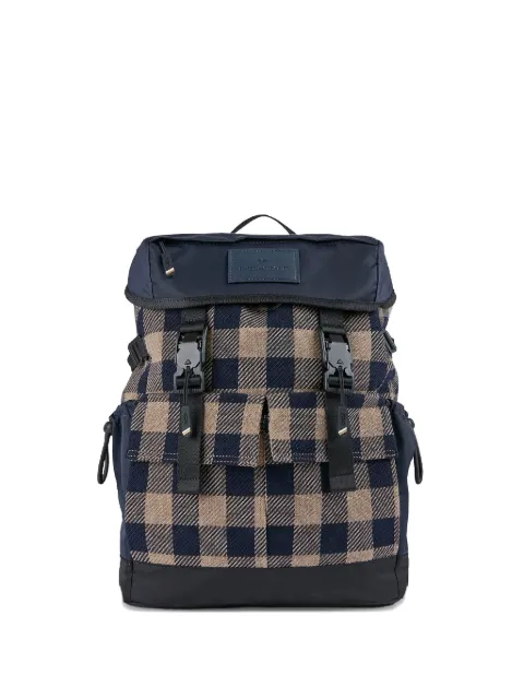 Paul & Shark check-pattern backpack Blue 15318120C33