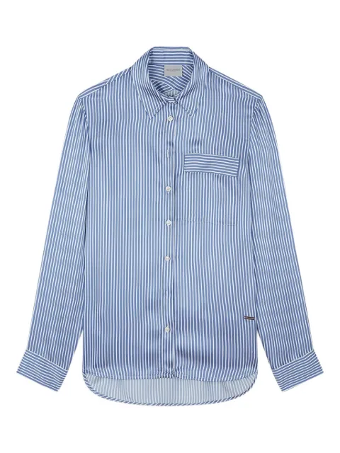 Paul & Shark silk-blend striped shirt Blue 15353016V15