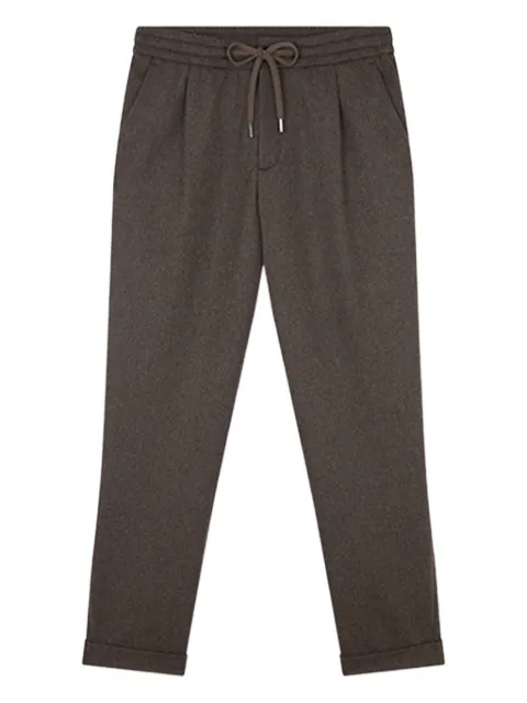 Paul & Shark pleated drawstring trousers Brown 15314077496