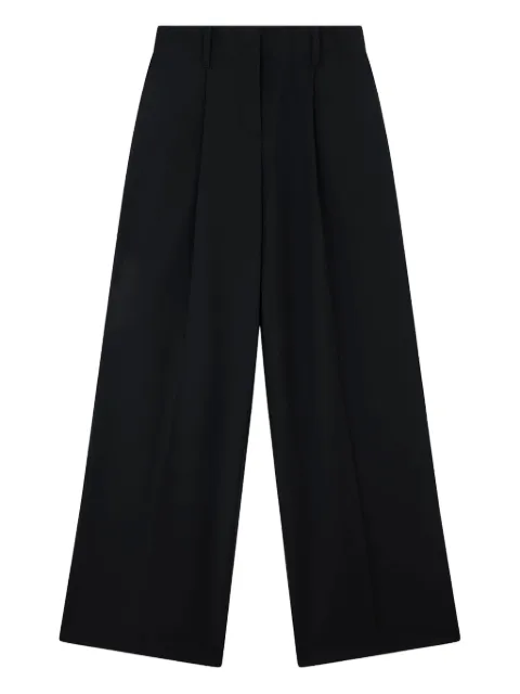 Paul & Shark pleated wide-leg trousers Black 15354035011