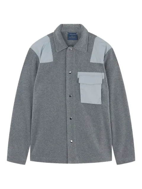 Paul & Shark panelled fleece shirt Grey 15313339067