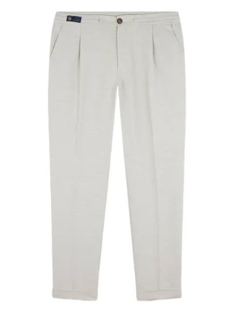 Paul & Shark pleated cotton trousers White 15314032629