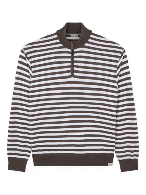 Paul & Shark stripe-pattern sweatshirt Brown 15311117235