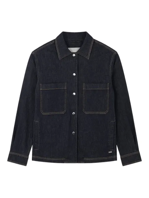 Paul & Shark denim-effect stretch cotton overshirt Blue 15352022003