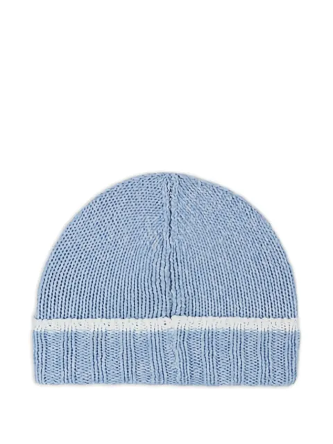 Paul & Shark contrast-stripe beanie hat Blue 15357152228
