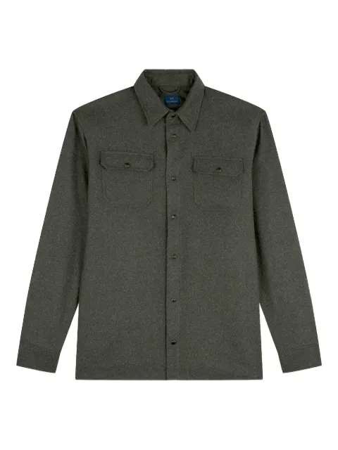 Paul & Shark double-pocket shirt Green 15313341036
