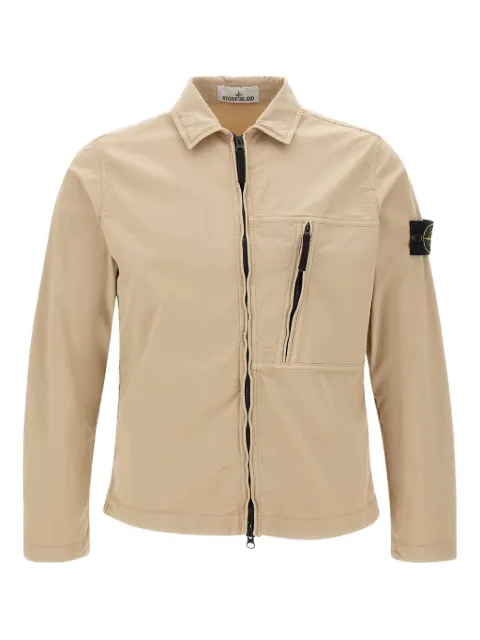 Stone Island zip-front shirt jacket Neutrals K2S151200003S0010
