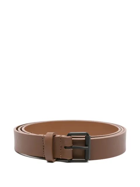 Sofie D'hoore leather square-buckle belt Brown VARNIA