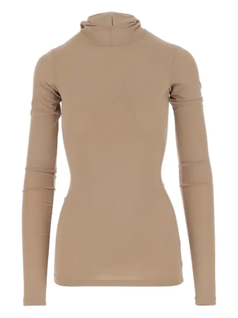 DARKPARK high-neck hooded top Neutrals WJE22FAC330083