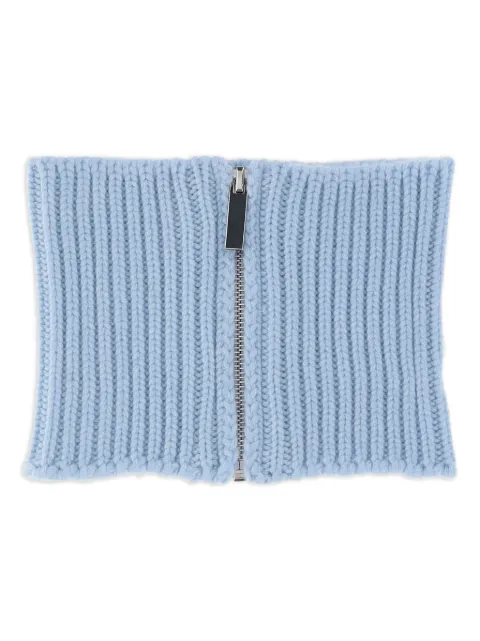 SA SU PHI ribbed-knit scarf Blue W25950M0305