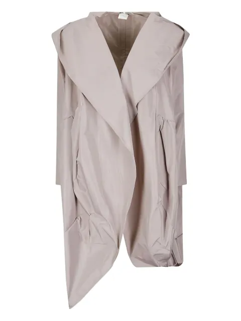 M.S.M. hooded asymmetrical trench Pink VH611