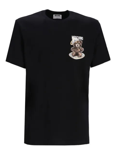 Moschino logo-print cotton T-shirt Black 252ZZ0728