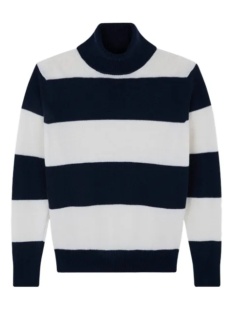 Paul & Shark turtleneck striped sweater Blue 15351012348