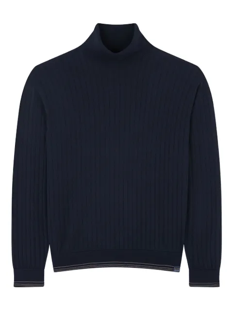Paul & Shark rib-knit turtleneck sweater Blue 15311018050