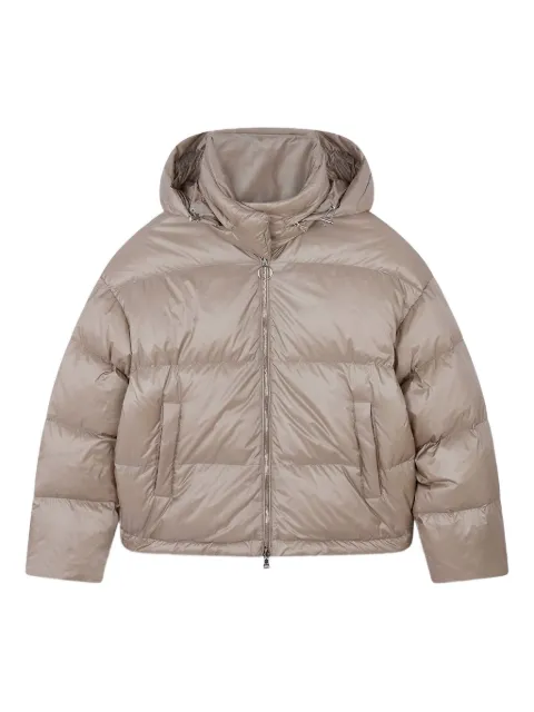 Paul & Shark Shiny hooded down jacket Neutrals 15352121861