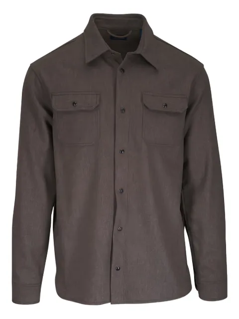 Paul & Shark flap-pocket shirt Brown 15313341496